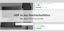 Grafik für den Workshop H5P mit Beispielen Grafik für den Workshop H5P mit Beispielen
