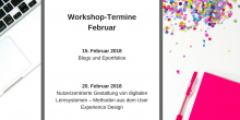 Werbegrafik für unser Workshop-Angebot im Februar