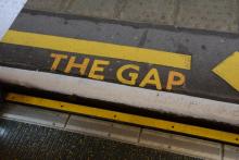 Foto Schriftzug The Gap U-Bahn